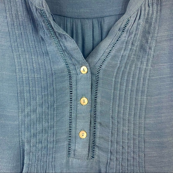 Westport Chambray Blue Top‎ M - Picture 4 of 11